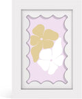 4x6 Picture Frame with Real Glass, Wooden cute 4 x 6 Photo Frame with Wavy Mat by THKRLOF