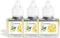 Scent Fill 100% Natural Lemon & Citrus Plug in Air Freshener, Scented Oil Refills, 3 Refills