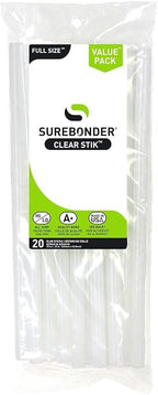 Surebonder Full Size 10-Inch Clear All Purpose Hot Glue Sticks by Surebonder
