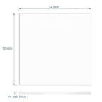 KAITELA Clear Acrylic Sheet 12" x 12" Cast Plexiglass Square 1/4" Thick - Image 3