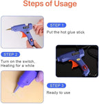 Hot Glue Gun with 10 Glue Sticks, 30W Mini Glue Gun Kit, - Image 5