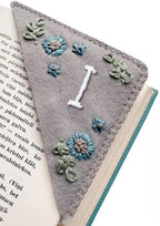 MOTEERLLU Personalized Hand Embroidered Corner Bookmark by MOTEERLLU