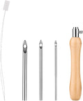 5pcs Punch Needle Kit, Punch Needle Tool Includes 2/3/4mm Metal Punch Needle by NQEUEPN