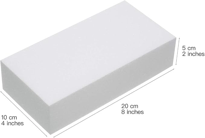 Crafare 8 Pack Craft Foam Blocks 8X4X2 Inch Polystyrene Brick Rectangle - Image 2