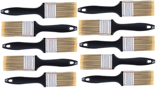 10 Pieces 2 Inch Paint Brush, Flat Paint Brushes Professional Paint Tools by LAPXSNZD