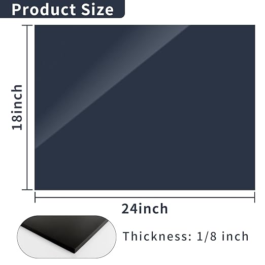 2-Pack Plexiglass Sheets, 1/8 Thick 18 x 24 inch Creative DIY Projects - Image 2