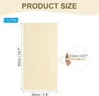 PATIKIL 8x16x1/8 Basswood Sheets - Image 2