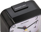 Peakeep Small Battery Operated Analog Travel Alarm Clock Silent No Ticking - Image 3