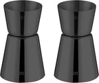 Briout Jigger for Bartending, Flat Edge Black by Briout