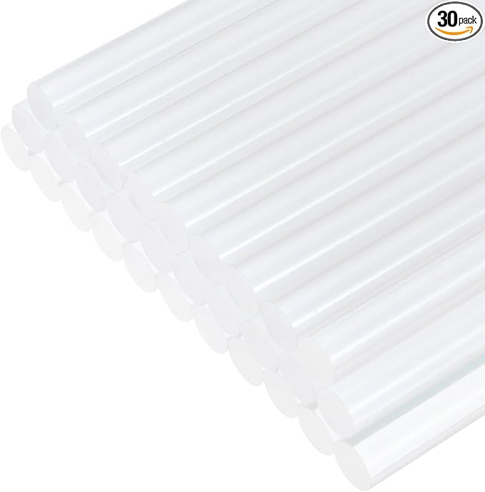 uxcell 30pcs Mini Hot Glue Gun Sticks 4-inch x 0.43-inch High Sticky Large Hot by uxcell