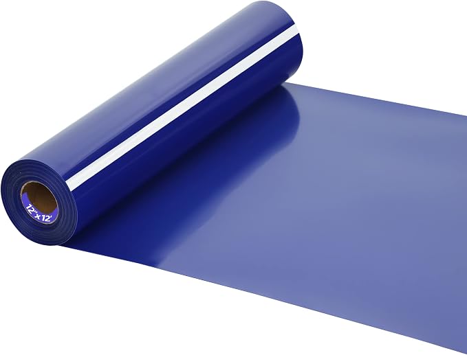 HTV Iron on Vinyl 12Inch by 12ft Roll HTV Heat Transfer Vinyl by HTVVETUR