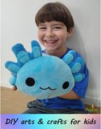 Axolotl Plushie Kit, DIY Animal Toy Crafts - Image 6