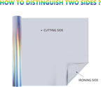 guangyintong Soft Metal Heat Transfer Vinyl Rainbow HTV Rolls, HTV Vinyl - Image 3