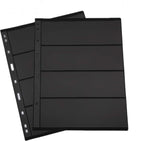 MUDOR Stamp Pages for Stamp Collection Album Binder Book, 10 Sheet 4 Rows | - Image 2