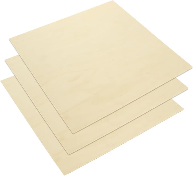 25Pcs 12 x 12 x 1/16 Inch Basswood Sheets, 1.5mm Unfinished Basswood Sheets - Image 3