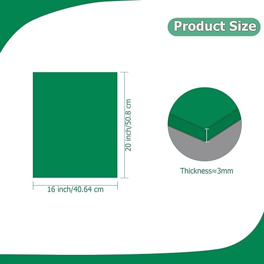 2 Pack 16'' x 20'' Opaque Green Acrylic Sheet, 3mm Thick Acrylic Plastic Sheet - Image 2