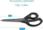 LIVINGO 9.5” Sharp Fabric Scissors, All Purpose Heavy Duty Titanium Coated - Image 2