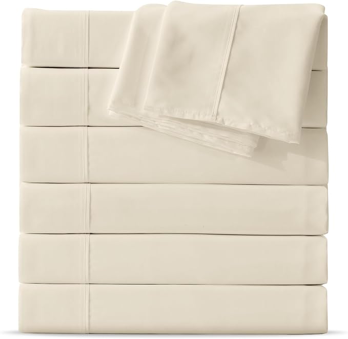 Maple&Stone Full Flat Sheet 6 Pack, Premium Soft & Breathable, Brushed by MapleStone