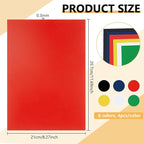 BENECREAT 24Pcs 6 Colors PVC Flexible Plastic Sheets, 11.8x8.3 Inch A4 - Image 2