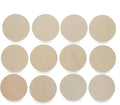 12 Unfinished Wooden Shapes Craft Cutouts DIY Unpainted 3D Plaques 3 Inches by BestPysanky