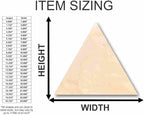 Unfinished Wood Triangle Shape Craft up to 46" DIY 7" / 1/8" - Image 3