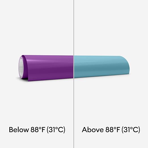 Cricut® Heat-Activated, Color-Changing Vinyl – Purple/Turquoise - Image 3