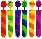 6pcs Popsicles Molds, Reusable Baby Silicone Popsicle Molds Multi Colors Ice by Thegoodlifebeginsfromnow
