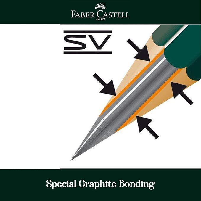 Faber-Castell pencils, Castell 9000 Artist graphite 6B pencils - Image 4