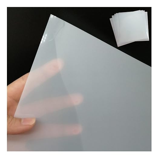 BANLTRE 12 Sheets 7.5 mil Mylar Sheet 12 x 12 inch Milky Translucent PET Blank by BANLTRE