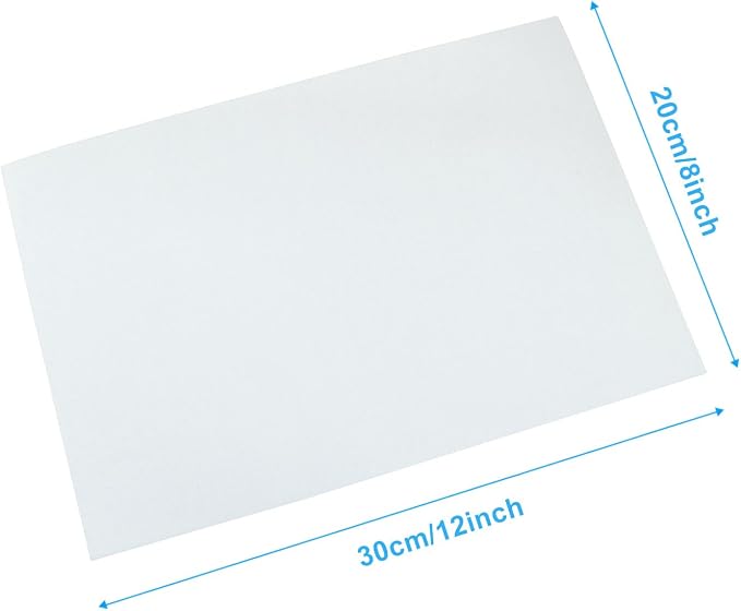 6 Pcs, 8 x 12 Inch White Felt Sheets, 2mm Thick | Felt Fabric - Image 3