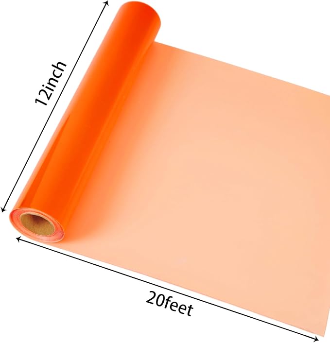 guangyintong Orange Puff Heat Transfer Vinyl HTV Rolls - Image 3