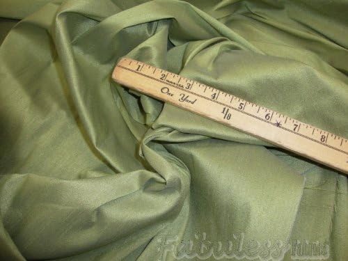 Valentina Textile INC Sage Shantung Dupioni Faux Silk Fabric Per Yard - Image 3