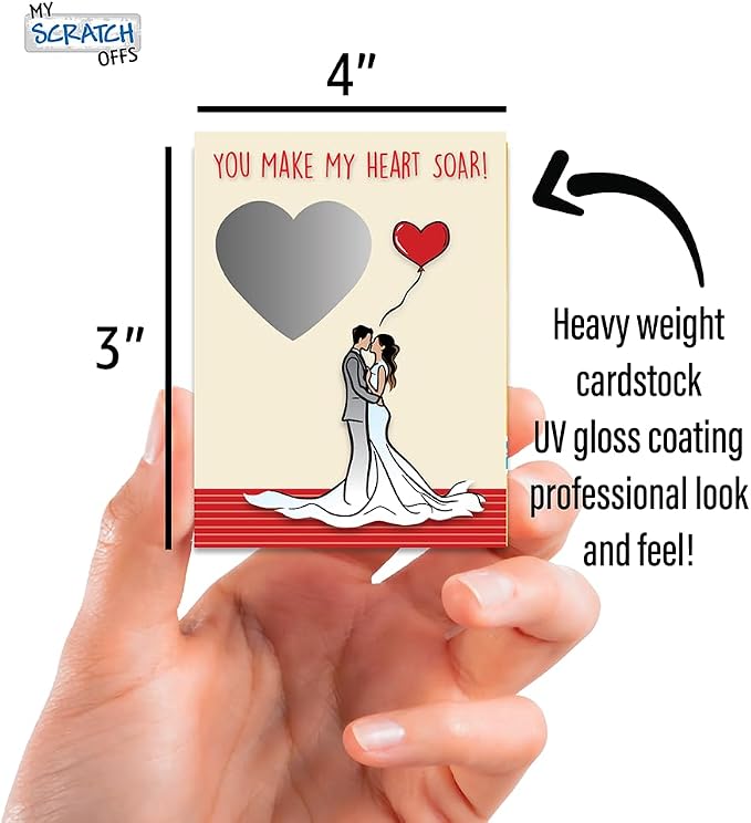My Scratch Offs 20 Pack You Make My Love Soar DIY Make Your Own Scratch Off - Image 2