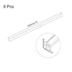 MECCANIXITY 8pcs Acrylic Square Rods 5/16" x 10" Clear Acrylic Dowel Rods - Image 2