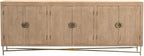 Chateau 6-Door Carved Solid Wood Sideboard in Beige - Image 3