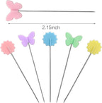 Elisel 200 pcs Multicolor Straight Pins Straight Quilting Pins Craft - Image 2