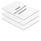 3 Pack Sublimation Acrylic Blanks Sheets 12"x16", 1/6" Thick White Acrylic by Unknown
