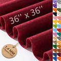 Burgundy Felt Fabric 36'' X 36'', 1.4mm Large Felt Sheets Soft Durable Crafts by FEIYAUMI