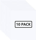 FUNKAKA White HTV Heat Transfer Vinyl Bundle, 10 Sheets Sticky HTV Vinyl by FUNKAKA