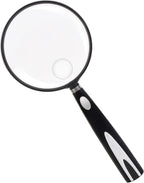Feosky Handheld Reading Magnifier, 90mm Shatterproof Lens, Non-Slip Handle by Feosky