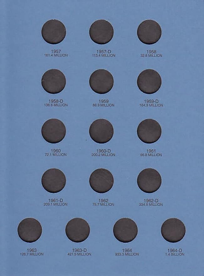 Whitman US Roosevelt Dime Folder Set 1946 to Present Day #’s 9029 9034 9039 - Image 7