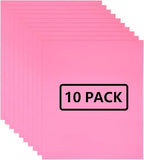FUNKAKA Pink HTV Heat Transfer Vinyl Bundle, 10 Sheets Sticky HTV Vinyl by FUNKAKA