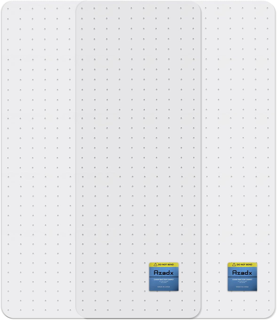 Azadx Heavy Duty Office Chair Mat for Carpet 32" x 48" Hard Material Chair Mat for Carpeted Floor Non-Slip Carpet Protector for Office Easy Glide Desk Floor Mat for Office Chair on Carpets 2 Pack