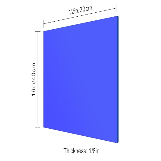 12x16 Inches Blue Mirror Acrylic Sheet – 2 Pcs Reflective Acrylic Panel - Image 2