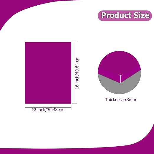2 Pack 12'' x 16'' Opaque Purple Acrylic Sheet, 3mm Thick Acrylic Plastic - Image 2