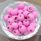 AD Beads Wood Spacer Loose Wooden Craft Beads Big Hole Beads Assorted - Image 2
