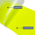 Neon Yellow Heat Transfer Vinyl HTV Roll 12" x 20ft. | Easy to Cut, Weed & - Image 4