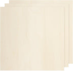 MECCANIXITY 3pcs Basswood Sheets 8 x 8 x 3/16 Inch Unfinished Wood Boards by MECCANIXITY
