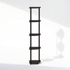 Furinno Turn-N-Tube Storage Shelves, 5-Tier Book Shelf, Corner Shelf, Toolless - Image 5