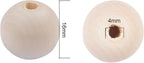 16mm Wooden Beads for Craft, Bead Garland, Farmhouse Decor - Image 2